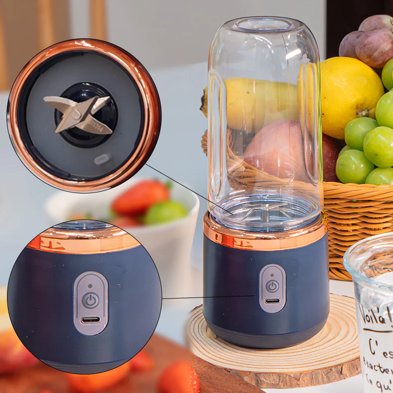 AJW-Portable Mixeur des Fruits Rechargeable USB,Mini Blender Pour Smoothie, Milk-shake,Jus de