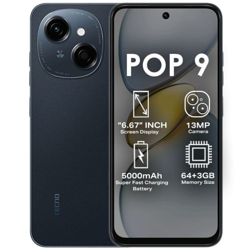 Tecno POP 9 (64GB) mobile phone tec – Kigali Discount