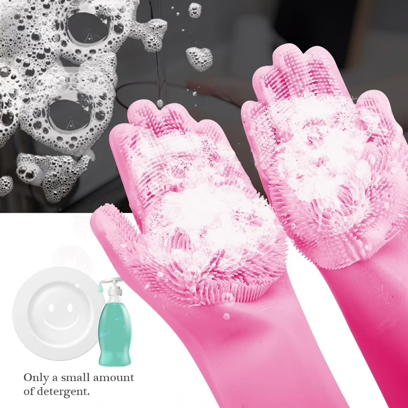 Multifunctional Magic Silicone Dish Washing Gloves – Kigali Discount