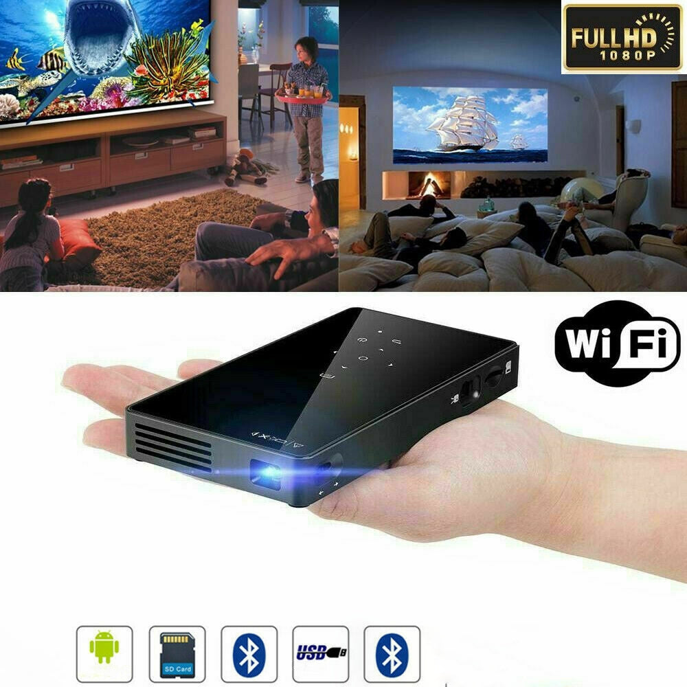 C Mini LED DLP Pocket Projector HD 1080P High Quality) – Kigali Discount