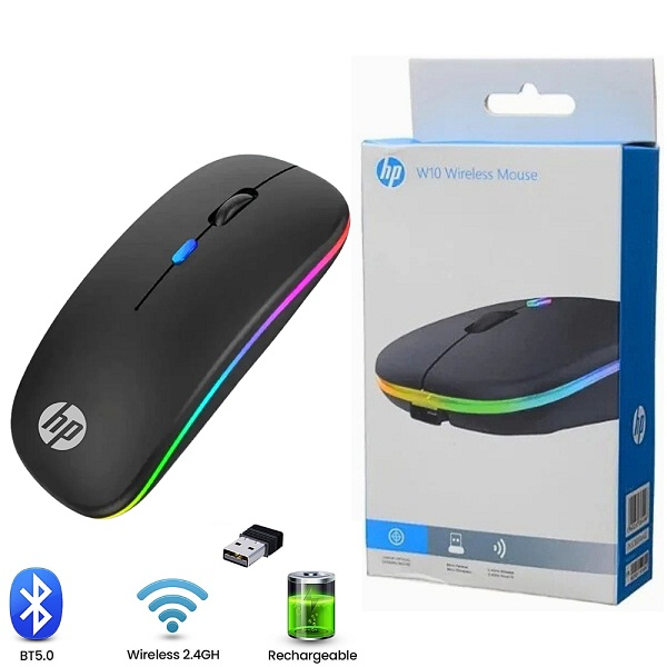 HP W-10 Wireless Mouse & Bluetooth Charging
