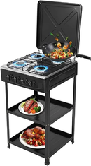 Gas cooker Kitchen Line 4-burner Open stand