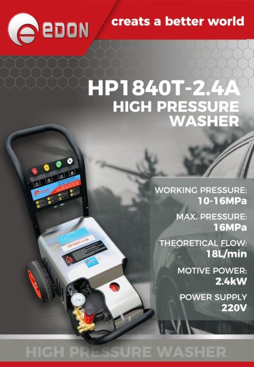 Edon HP1840T-2.4A Pressure Washer (Heavy Duty)
