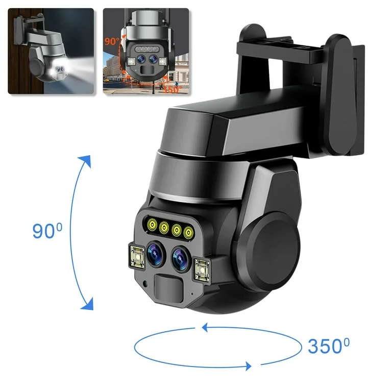 A Dual Lens Surveillance Camera security Wifi 10x zoom. (Waterproof) Original ip