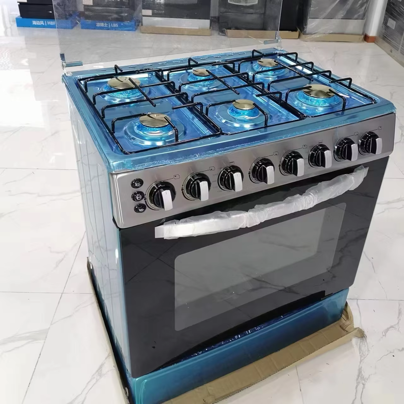 FLorsa 5 Burner Gas Oven Cooker Automatic ignition (Size: 60*90)