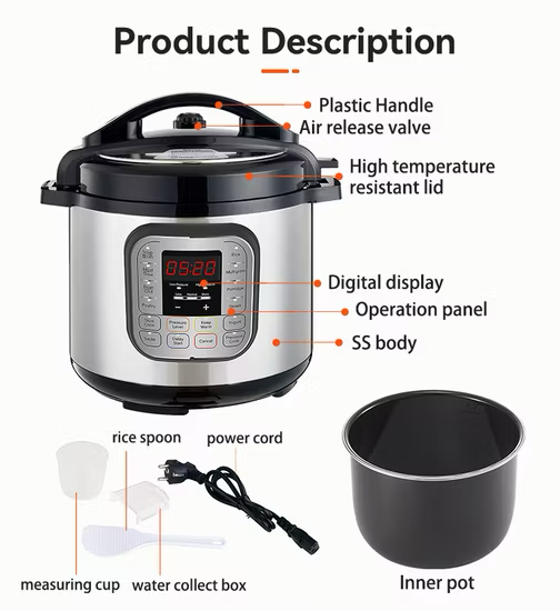 Sayona (6 Liter ) Multifunction Electric Pressure Cooker