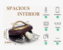 PU Leather Women's Evening Handbag, Chocolate Brown Clutch
