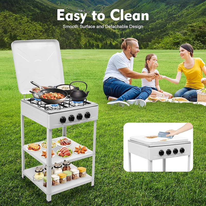 Gas cooker Kitchen Line 4-burner Open stand