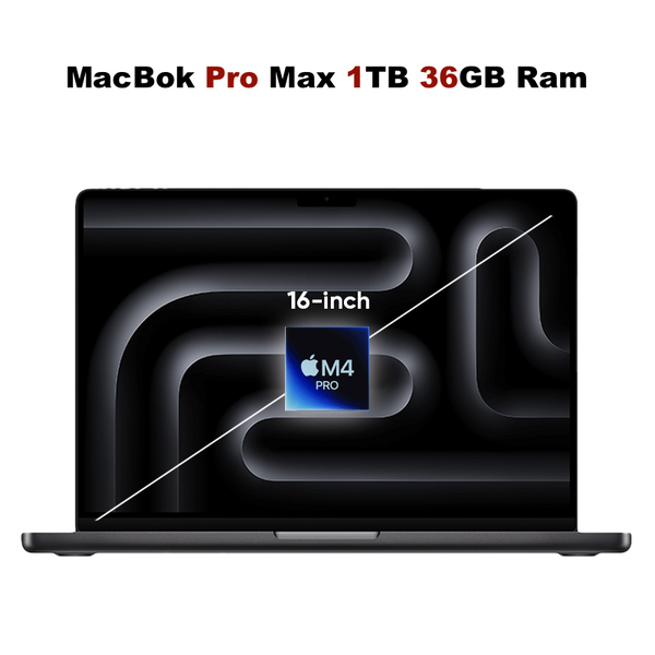 MacBook Pro 16" M4 Max Chip 36GB/1TB Space Black (14C CPU 32C GPU) laptop ipad