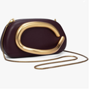 PU Leather Women's Evening Handbag, Chocolate Brown Clutch
