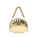 Gold Seashell Clutch Acrylic Chain HandBag