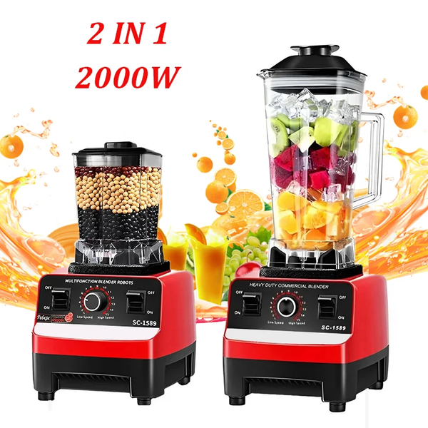 Electric Multi-Functional Blender 2-in-1 Blender with Washer Head