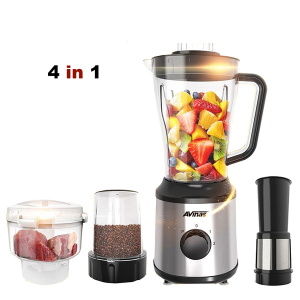Professional Cocktail Blender 4 in 1 Food Processor High Power Electric Blender Kit