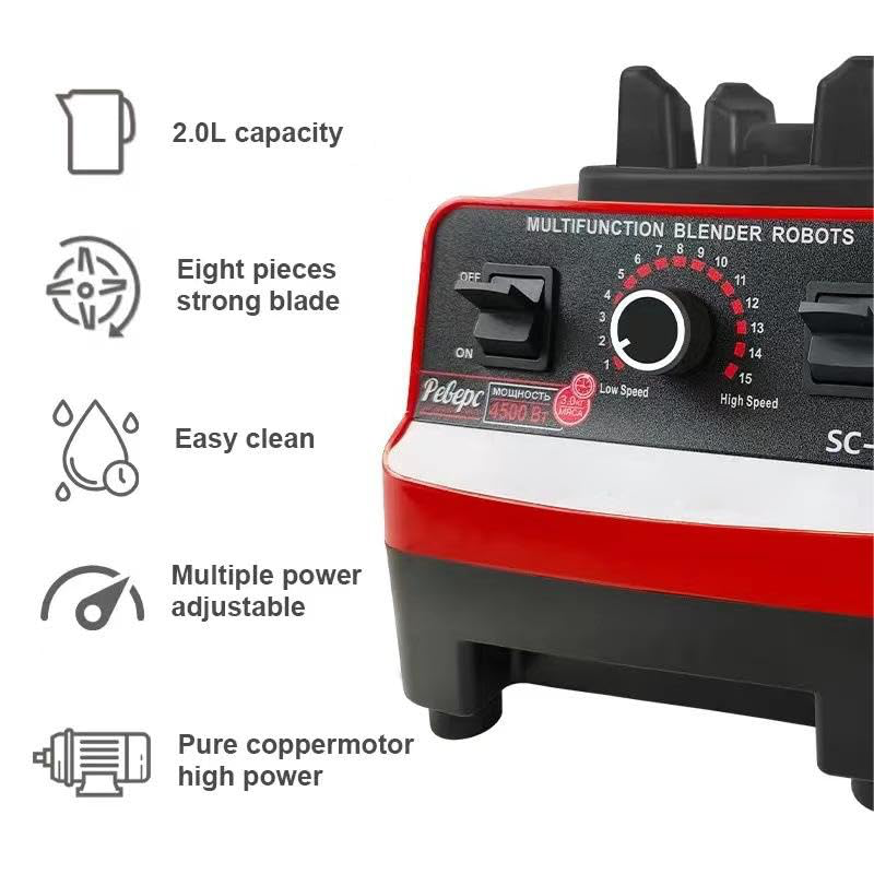 Electric Multi-Functional Blender 2-in-1 Blender with Washer Head