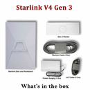SpaceX-Starlink Standard Kit V4 Gen 3, Satellite Dish Router Wi-Fi 6 full Kit.