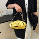 Acrylic shell shape clutch Women lady Handbag
