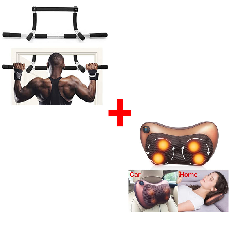 Aaa bundle of Pull-up bar and Shiatsu massager