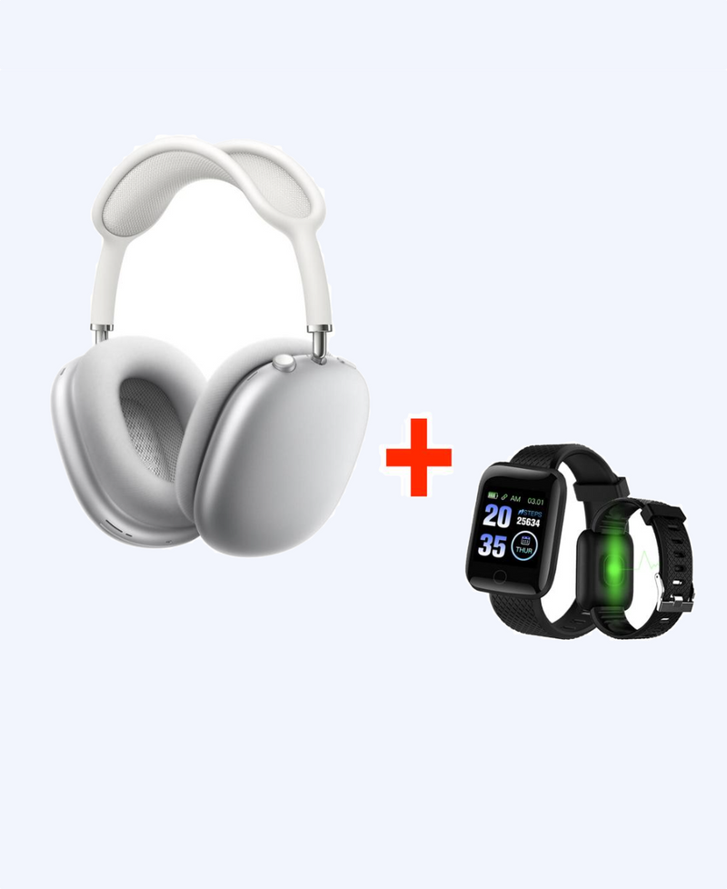 A a Bundle of Headphones Buds and Smart bracelet (New model)