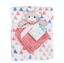 2 Pcs blanket buddy set Pink & Blue