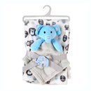 2 Pcs blanket buddy set Pink & Blue