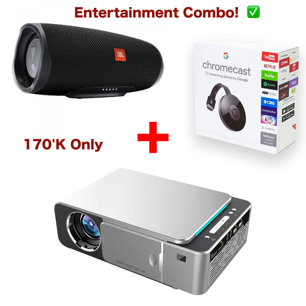 Bundle of Projector, JBL and Chrome Cast