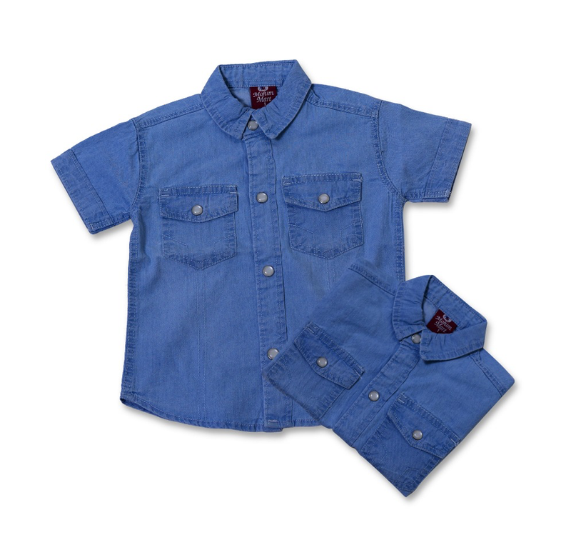 Mohim mart denim girl shirt (Size 1 & 4