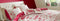 3-Piece  Blend Queen Duvet Cover Set in Burgundy portabl