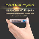 4K Mini LED DLP WiFi Bluetooth 4.0 Pocket Projector 3D Home Cinema HD 1080P 8GB - TelaDroid 