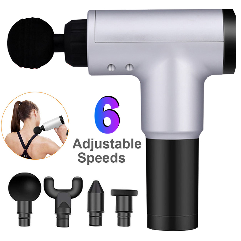 A Massage Gun, Electric Body Massager With 6 speeds!