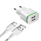 EU Plug Universal QC3.0 Fast Charge Portable Travel USB Charger