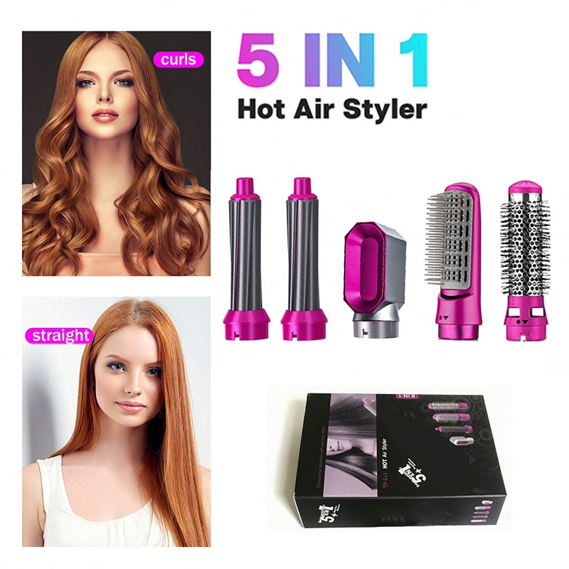 5 in 1 Hot Air Brush Electric plus hair dryer (New)