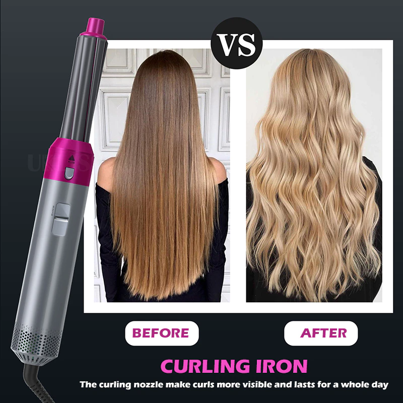 AAA 5 in 1 Hot Air Brush Electric plus hair dryer (New) blendd portabl