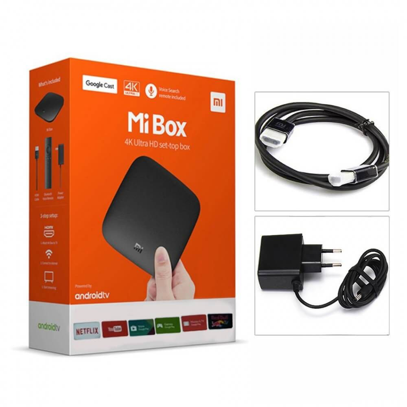 Xiaomi Mi Box S – 4K Ultra HDR TV Streaming Media Player Chrome cast (Genuine)