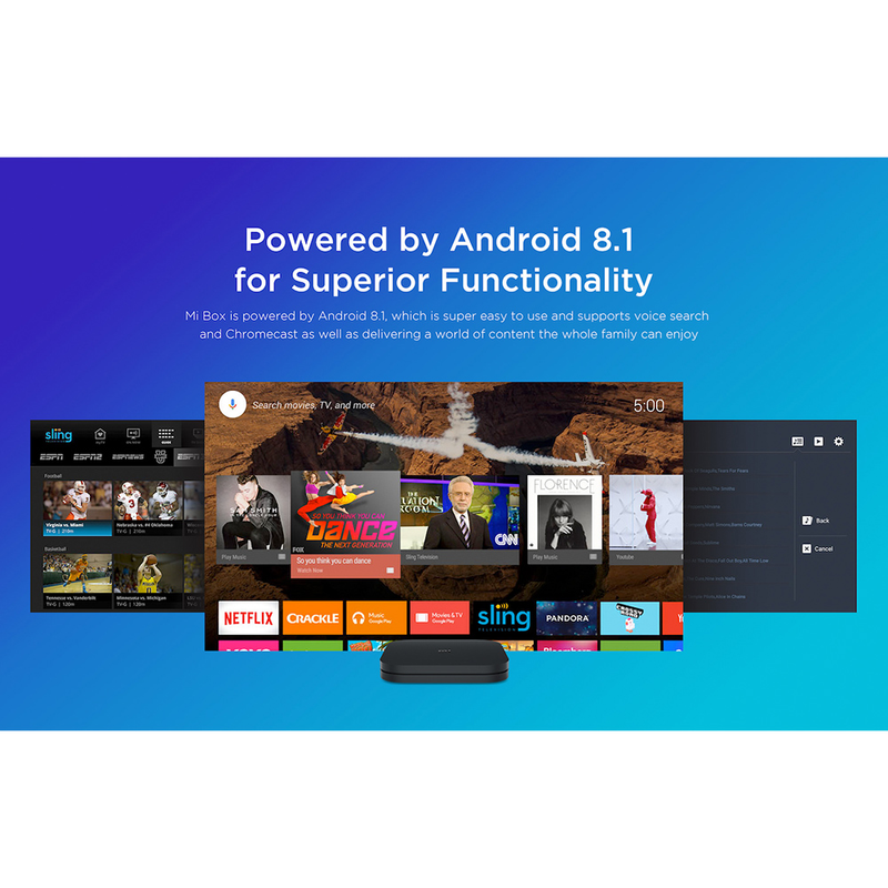 Xiaomi Mi Box S – 4K Ultra HDR TV Streaming Media Player Chrome cast (Genuine)