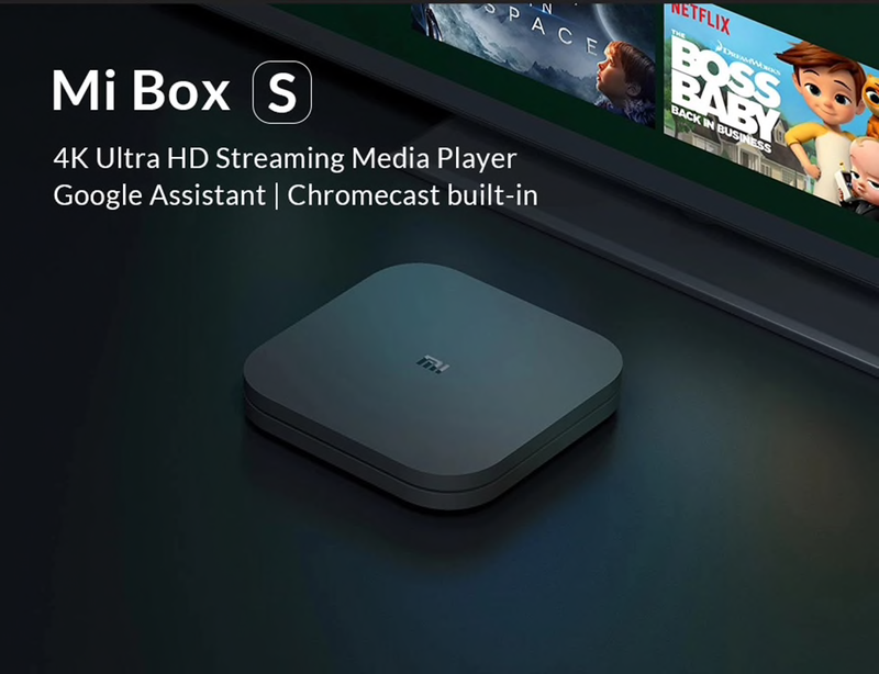 Xiaomi Mi Box S – 4K Ultra HDR TV Streaming Media Player Chrome cast (Genuine)