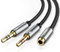 4M ack 3.5mm to 2 RCA Audio Cable AUX Splitter 3.5mm Stereo Male to Male RCA Adapter 2 Speaker Cable