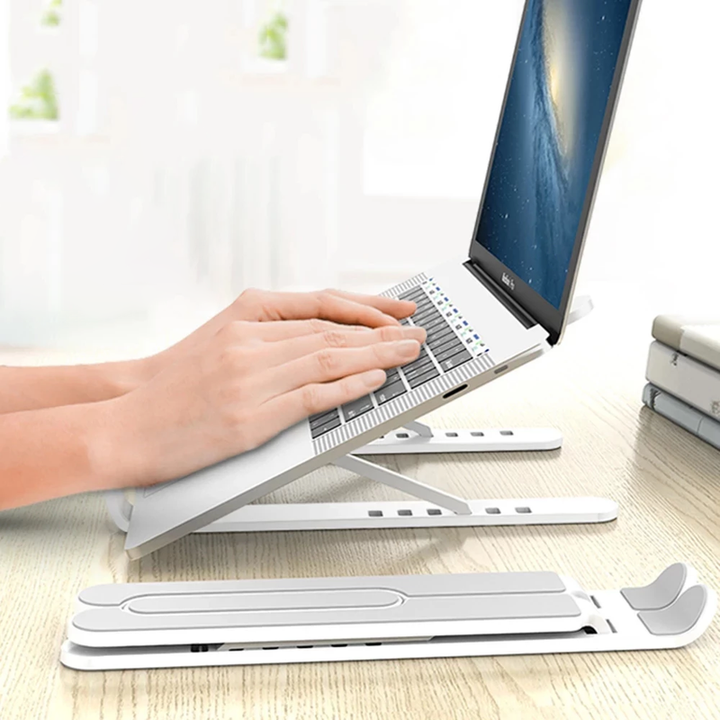 A a Computer Laptop / Phone holder Plastic adjustable stand