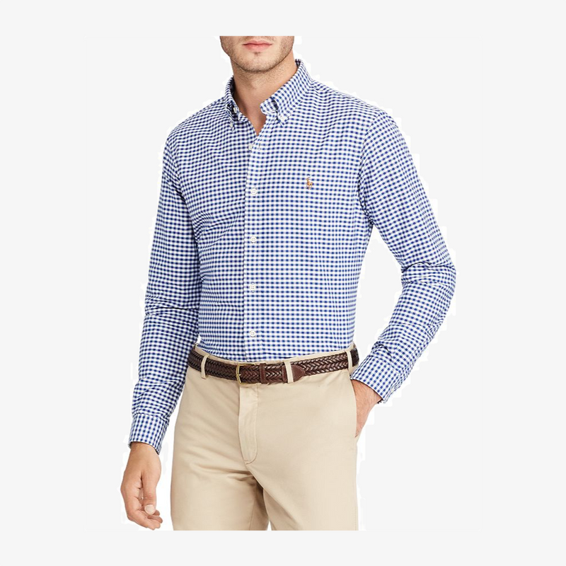 Polo Men's Long Sleeve Shirts (Checked)