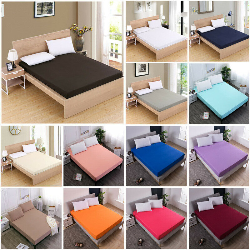 Bed Sheet Bedding Cover Deep Pocket Full King Queen Cotton - TelaDroid 