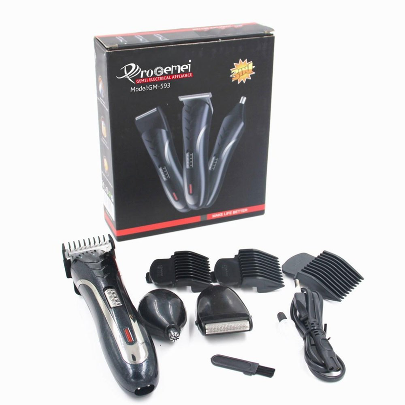 A 3 in1 Electric Rechargeable trimmer Hair & beard shaver