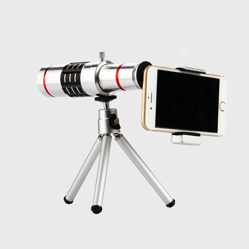 12X Zoom Mobile Phone Lens Telescope Tripod (for iPhone 6/7/8)